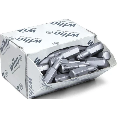 Afbeelding van Wiha 08067 Torx bit T 20 Chroom vanadium staal Gehard C 6.3 50 stuk(s)