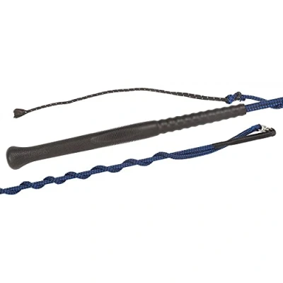 Afbeelding van Fleck Zwarte nylon lanyard zweep 200 cm