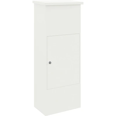Afbeelding van vidaXL Pakket Inwerpkoker Wit 44.5 x 29 110.5 cm Staal