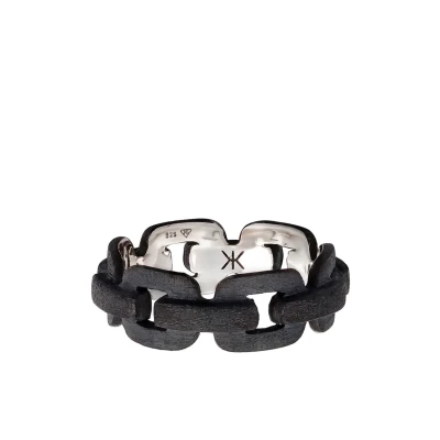 Afbeelding van Kuzzoi EYE Catcher Ring, Heren, Maat: 62, Schwarz