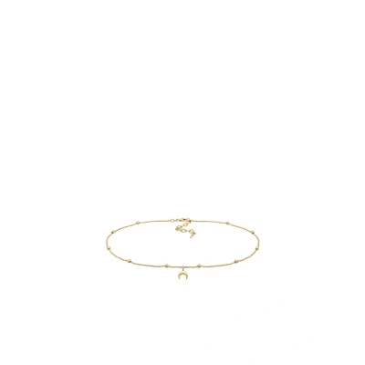 Afbeelding van Elli Choker HALF MOON Trend Ketting goldcoloured, Dames, Maat: 36, Gold coloured
