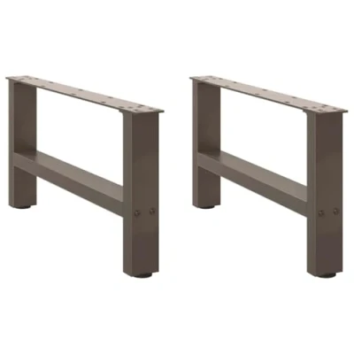 Afbeelding van vidaXL Salontafelpoten naturel staal 2 st 70x (30 31) cm