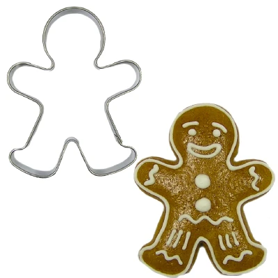 Afbeelding van BrandNewCake Uitsteker Gingerbread Man RVS 6cm