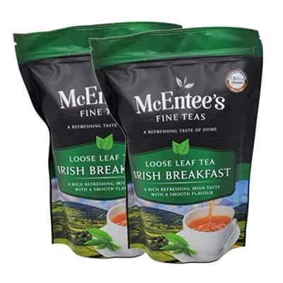 Image de McEntee&#039;s Irish Breakfast Thé en vrac (Lot de 2) Sachet 250 g noir Mélangé Irlande Thés Ceylan et d&#039;Assam