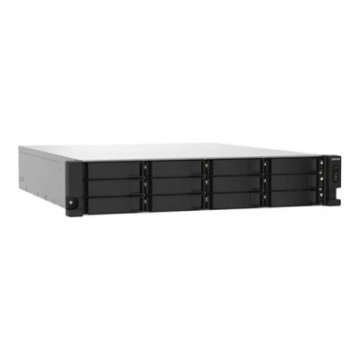 Image de QNAP TS 1232PXU RP Serveur NAS 12 Baies rack montable SATA 6Gb/s RAID 0 1 5 6 10 50 JBOD 60 RAM 4 Go Gigabit Ethernet / 2.5 iSCSI support 2U