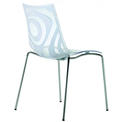 Afbeelding van Kantinestoelen Design Luisa Battaglia Doorschijnend ivoor