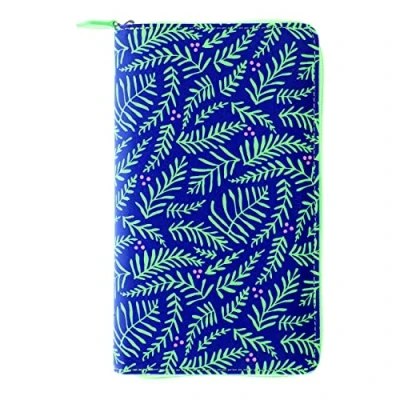 Afbeelding van Filofax Saffiano Personal MT028776 compacte organizer met ritssluiting, leer, 6 ringen, blauw