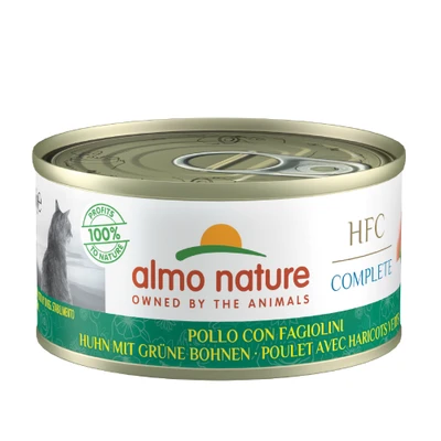 Afbeelding van Almo Nature HFC Complete 6 x 70 g Kip met Groene Bonen