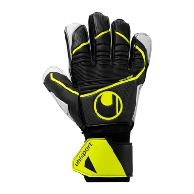 Afbeelding van Uhlsport Soft Flex Frame JR Black Fluo Yellow Keepershandschoenen Maat 7