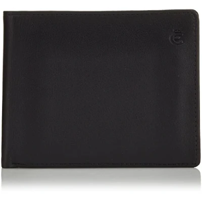 Afbeelding van Esquire Portemonnee Logo Billfold Wallet Black Zwart
