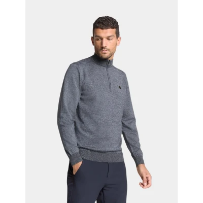 Afbeelding van No Excess Half Zip Trui Gemêleerd Blauw S