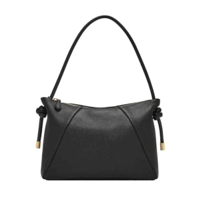 Afbeelding van FOSSIL Leren Schoudertas Willa Leather Shoulder Bag Black Zwart