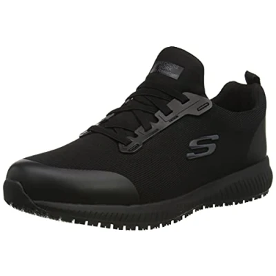 Afbeelding van Skechers Squad Sneakers laag, Heren, Maat: 41, Black Textiel/ synthetisch