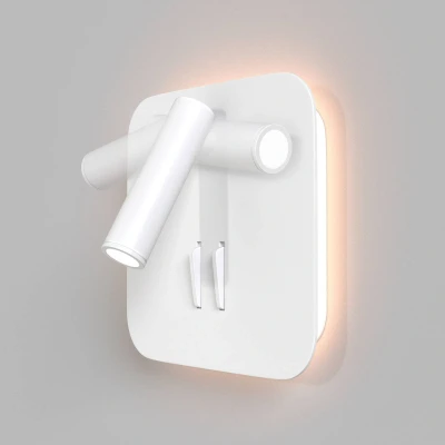 Afbeelding van Maytoni iOS 176 LED wandlamp, hoekig, wit