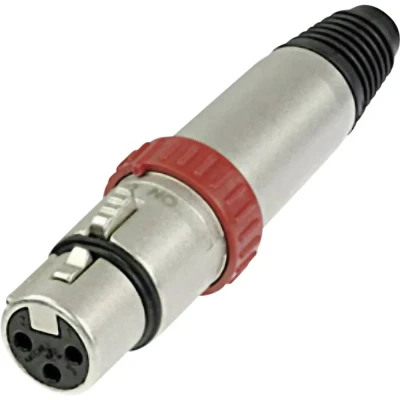 Afbeelding van Neutrik NC3FXS XLR connector Bus, recht Aantal polen: 3 Zilver 1 stuk(s)