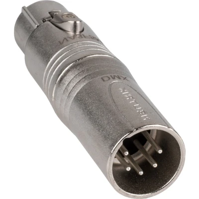Afbeelding van Neutrik Adapter 3pin XLR(F)/5pin XLR(M) NA3F5M