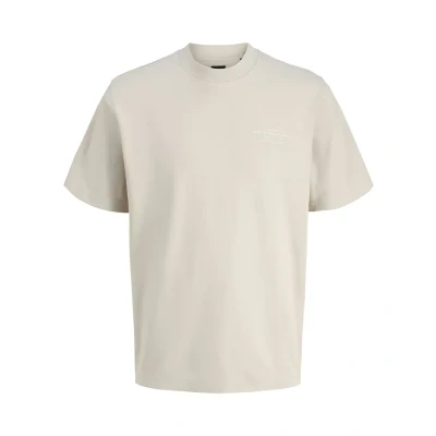Afbeelding van JACK &amp; JONES Tshirt Achad Beige S