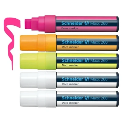 Afbeelding van Schneider Schreibgeräte Viltstift Decomarker Maxx 260 sortiert Box 5 Stück 126070 1 stuk(s)