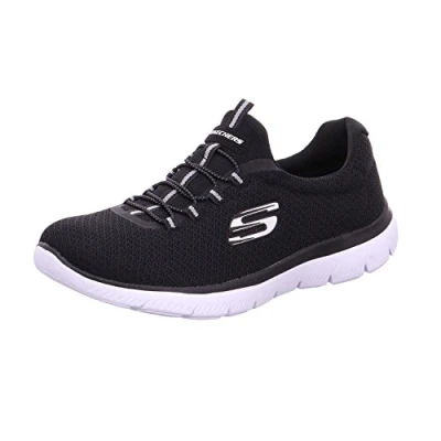 Afbeelding van Skechers Sport Summits Sneakers laag black/white, Dames, Maat: 36.5, Black/white Kunststof/ textiel