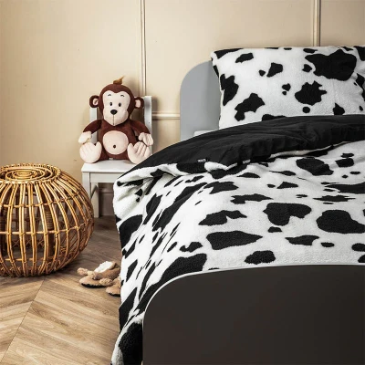 Afbeelding van Dekbedovertrek Fleece Kids Giraffe Microvezel Dieren Fresh &amp; Co Ga naar Dekbed Discounter.nl Profiteer Nu