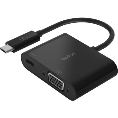 Afbeelding van Belkin USB C to VGA + Charge Adapter Aansluitadapter voor video / (M) naar HD 15