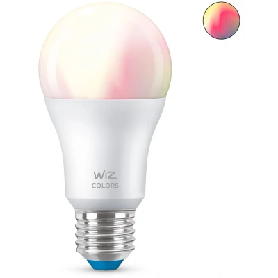 Afbeelding van WiZ Lamp Slimme LED Verlichting E27 Lichtbron Gekleurd en Wit Licht 60W Mat WiFi