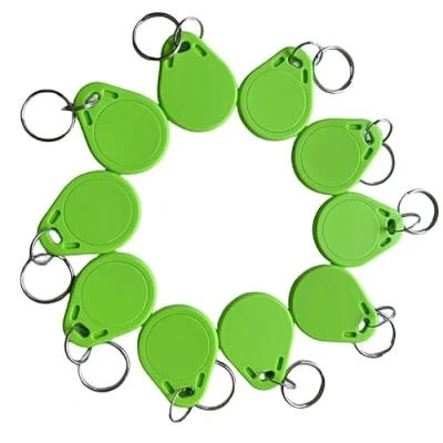 Afbeelding van YARONGTECH MIFARE Classic® 1K fobs 13.56MHz ISO14443A toegangscontroleetiketten (10 stuks), Groen