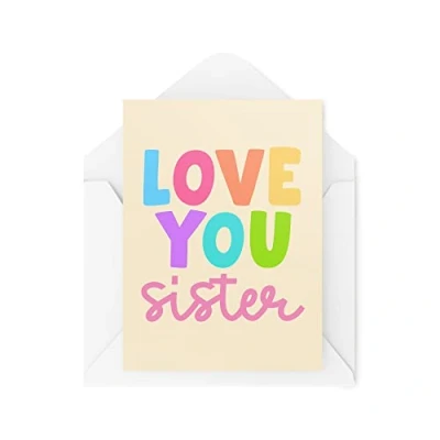 Afbeelding van Grappige wenskaarten Love You Sister Verjaardag Broer &amp; zus Best Friend Van Brother Bannter Funny Joke CBH1286