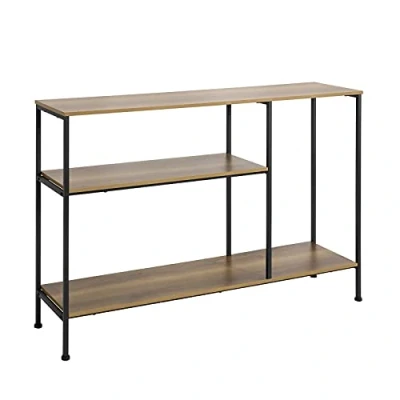 Afbeelding van SoBuy FSB35 PF consoletafel, haltafel, dressoir, bankpunt, bijzettafel met 3 opbergplanken, 120 x 30 80 cm (l d h), stalen frame, industriële stijl