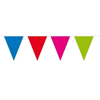 Afbeelding van Vlaggen slinger Multi Kleuren XL 10 meter