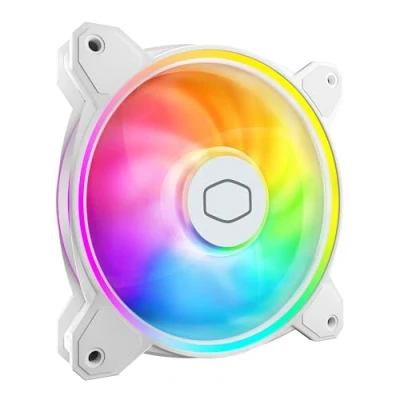 Afbeelding van Cooler Master MasterFan MF120 Halo² White Edition 120 mm ARGB gen 2 4 Pin (PWM) wit