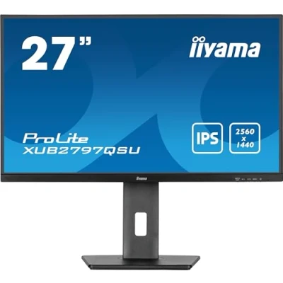Afbeelding van IIYAMA PROLITE XUB2797QSU B2 LED monitor 27&quot; 2560 x 1440 IPS 300 cd/m² 1300:1 USB hub Zwart