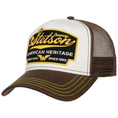Afbeelding van STETSON American Heritage Small Kinderen/Heren Snapback Baseball Mesh met klep Lente Zomer, Donkerbruin, Eén maat