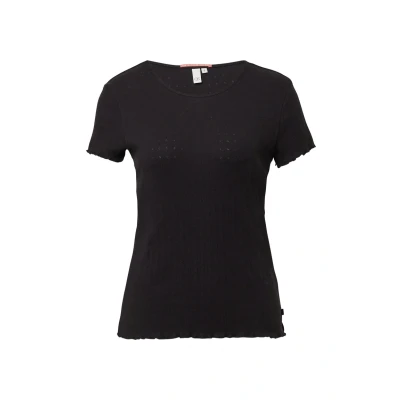 Afbeelding van Q/S designed by Dames t shirt Maat L Vrouwen 9999 GREY/BLACK