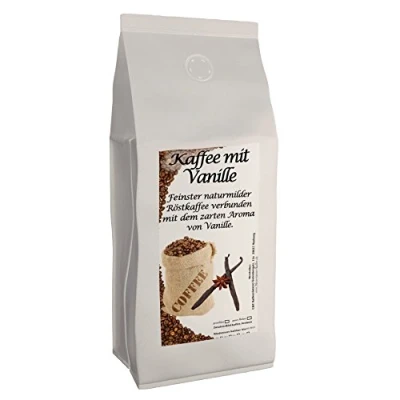 Afbeelding van Aromakaffee Gearomatiseerde koffie hele boon vers geroosterd door ons (vanille, 500 gram)