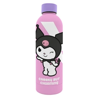 Afbeelding van Kids Licensing Bouteille Toucher Sueave en acier inoxydable Kuromi 800 ml