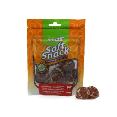 Afbeelding van 10x Braaaf Rund Steak Chips met Vis 85 gr