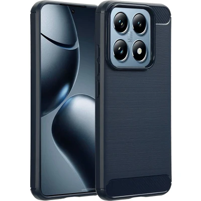 Afbeelding van imoshion Hoesje Geschikt voor Xiaomi 14 Siliconen Brushed Backcover Donkerblauw