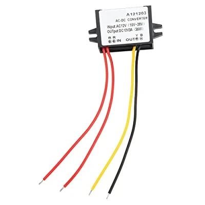 Afbeelding van Wisselstroomomvormer AC 10 28 V naar DC 12 spanningsomvormer voedingsmodule voor autodisplay, camera monitor (3 A)