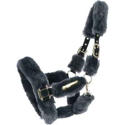 Afbeelding van Kentucky Halster Sheepskin Grijs Cob Agradi.be