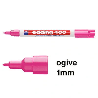 Image de Edding 400 marqueur permanent (1 mm ogive) rose