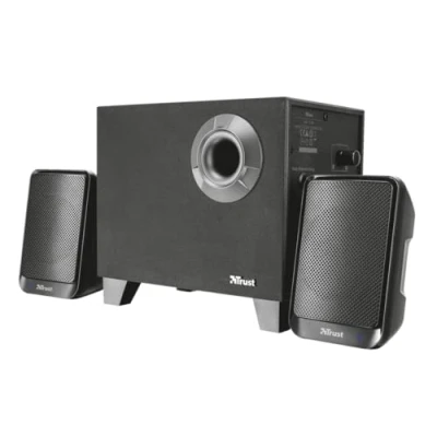 Afbeelding van Trust Evon Wireless 2.1 Speaker Set Luidsprekersysteem voor PC kanaal draadloos Bluetooth 15 Watt (Totaal)