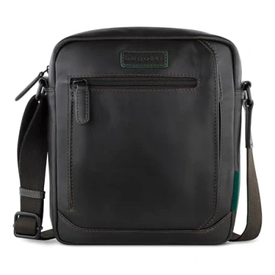 Afbeelding van bugatti Schoudertas Clark Shoulderbag Darkbrown Donkerbruin