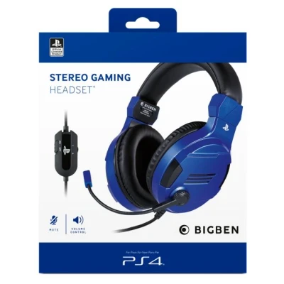 Image de Casque Gaming BigBen pour PS4 Bleu