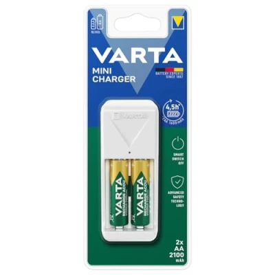 Afbeelding van Varta Mini Lader + 2 Aa Batterijen