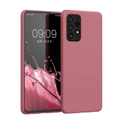 Afbeelding van kwmobile telefoonhoesje geschikt voor Samsung Galaxy A52 / 5G A52s Hoesje smartphone Back cover in donkerroze