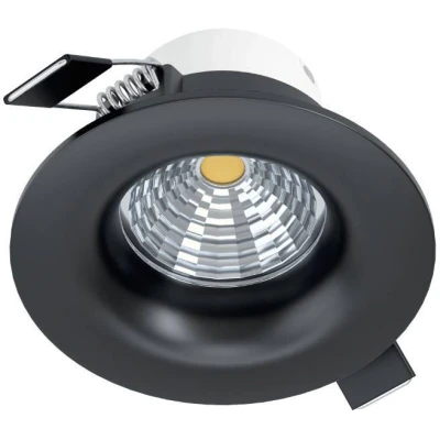 Afbeelding van EGLO Saliceto Inbouwarmatuur LED Ø 8,8 cm Zwart Dimbaar