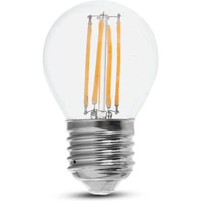 Afbeelding van E27 filament lamp G45 2700K 6 Watt 2 jaar garantie