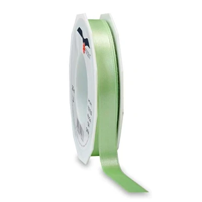 Image de C.E. Pattberg Satin Vert Pastel, Rouleau de 25 m Ruban Satinée pour Emballage Cadeau, Largeur 15 mm, Accessoire Décoration et Bricolage, Décoratif Présents, en Toute Occasion