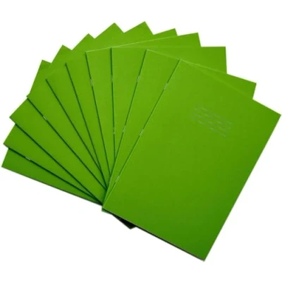 Afbeelding van Rhino Set van 10 A4 oefenboeken, 64 pagina&#039;s, bovenste helft blanco en 15 mm gelinieerde onderste helft, schrijfwarenbenodigdheden voor kantoor school, lichtgroen